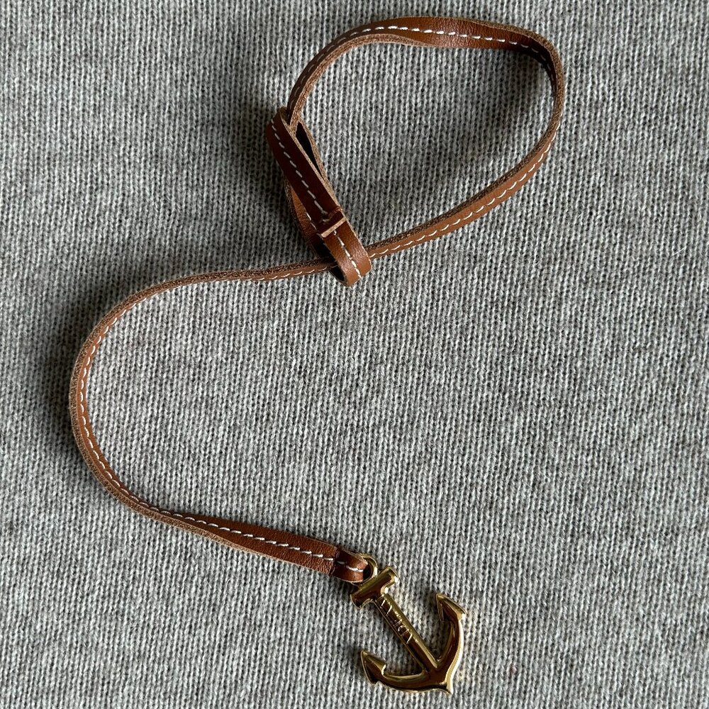Rare ADEAM Leather With Anchor Handbag Charm